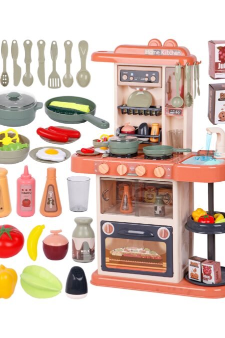Battery Operated Kitchen Playset 38 Pieces - Multicolor