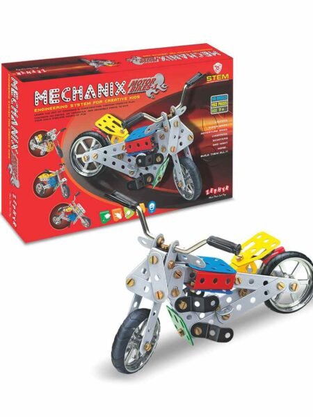 Zephyr Mechanix Motorbike Construction Game Set Multicolor - 155 Pieces