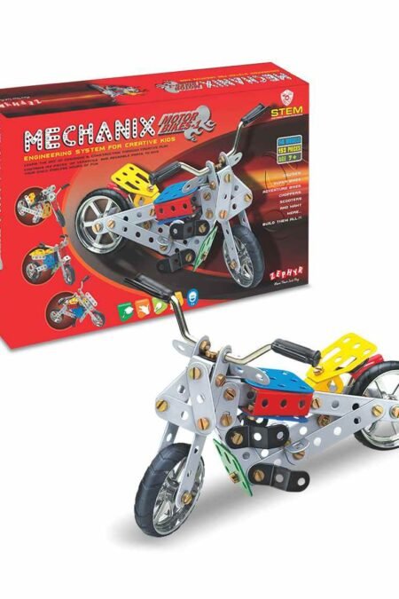 Zephyr Mechanix Motorbike Construction Game Set Multicolor - 155 Pieces