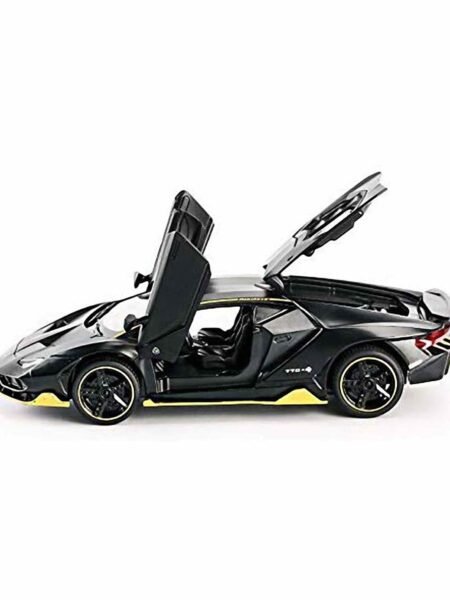 Yamama Diecast Pull Back Lamborghini Car with Sounds and Lights - Black