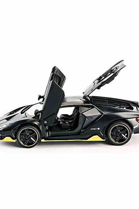 Yamama Diecast Pull Back Lamborghini Car with Sounds and Lights - Black
