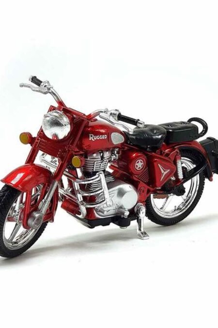 Brown Boss Kids Pull Back Rugged Bullet Bike Toy - Red